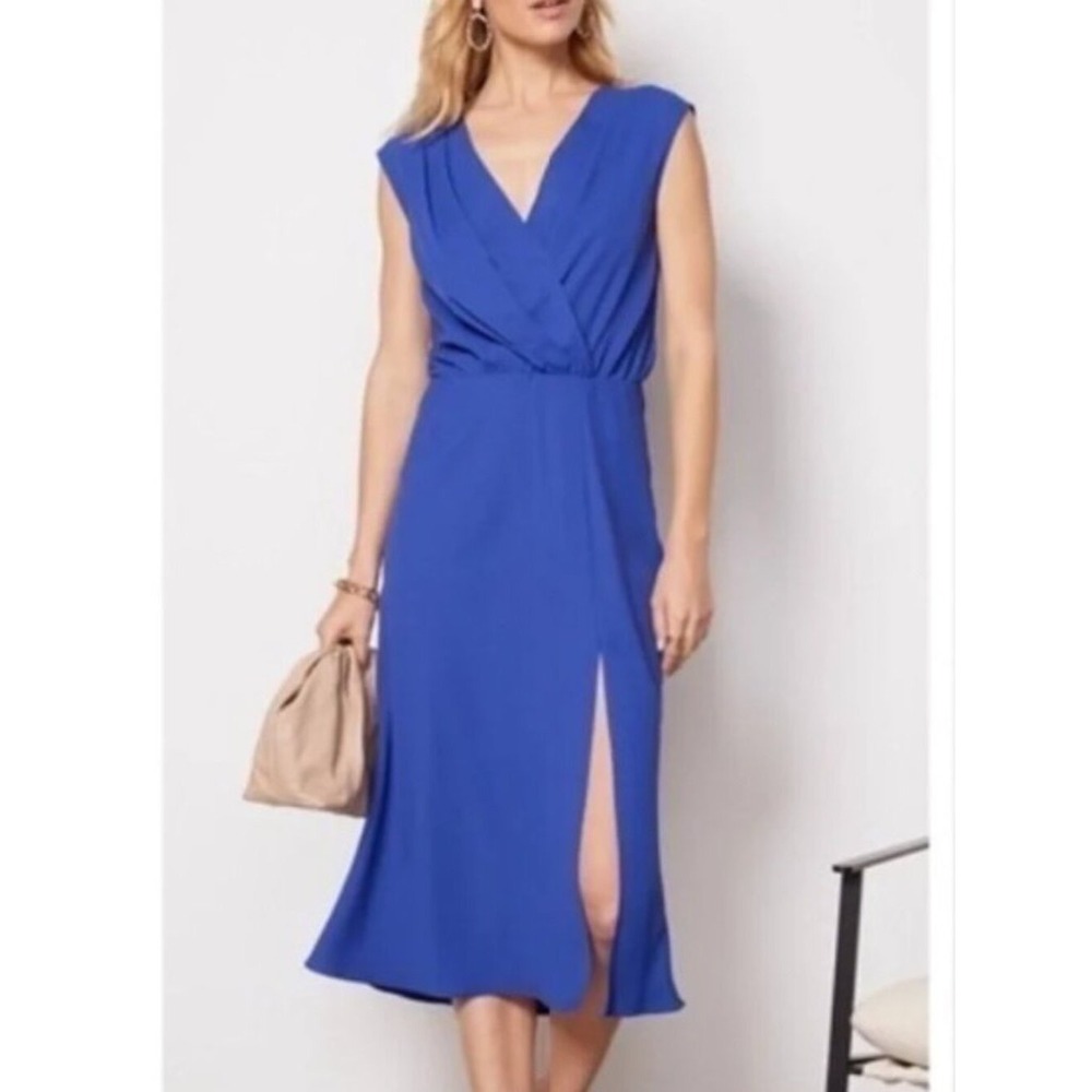 New AMANDA‎ UPRICHARD EVEREVE Size XL Admiral Blue Matthews Dress Contemporary